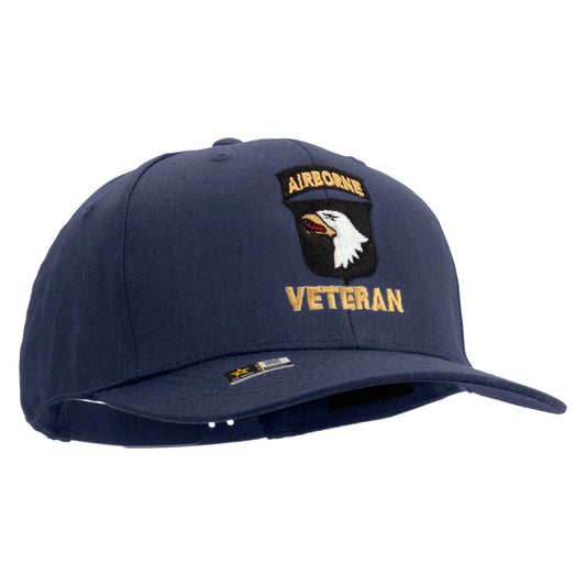 101st Airborne Veteran Embroidered Solid Cotton Twill Pro Style Cap