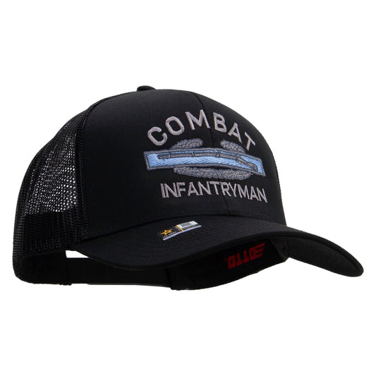 Combat Infantryman Embroidered Solid Cotton Twill Mesh Prostyle Cap