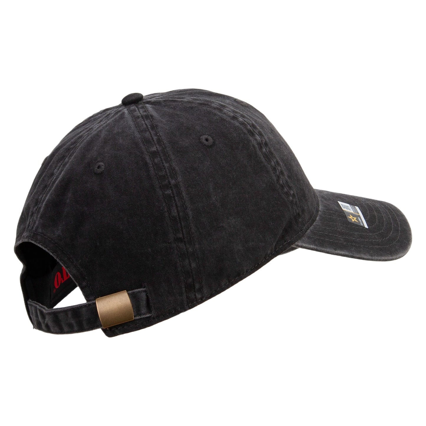 11th Airborne Division Veteran Embroidered Washed Solid Pigment Dyed Cotton Twill Brass Buckle Cap