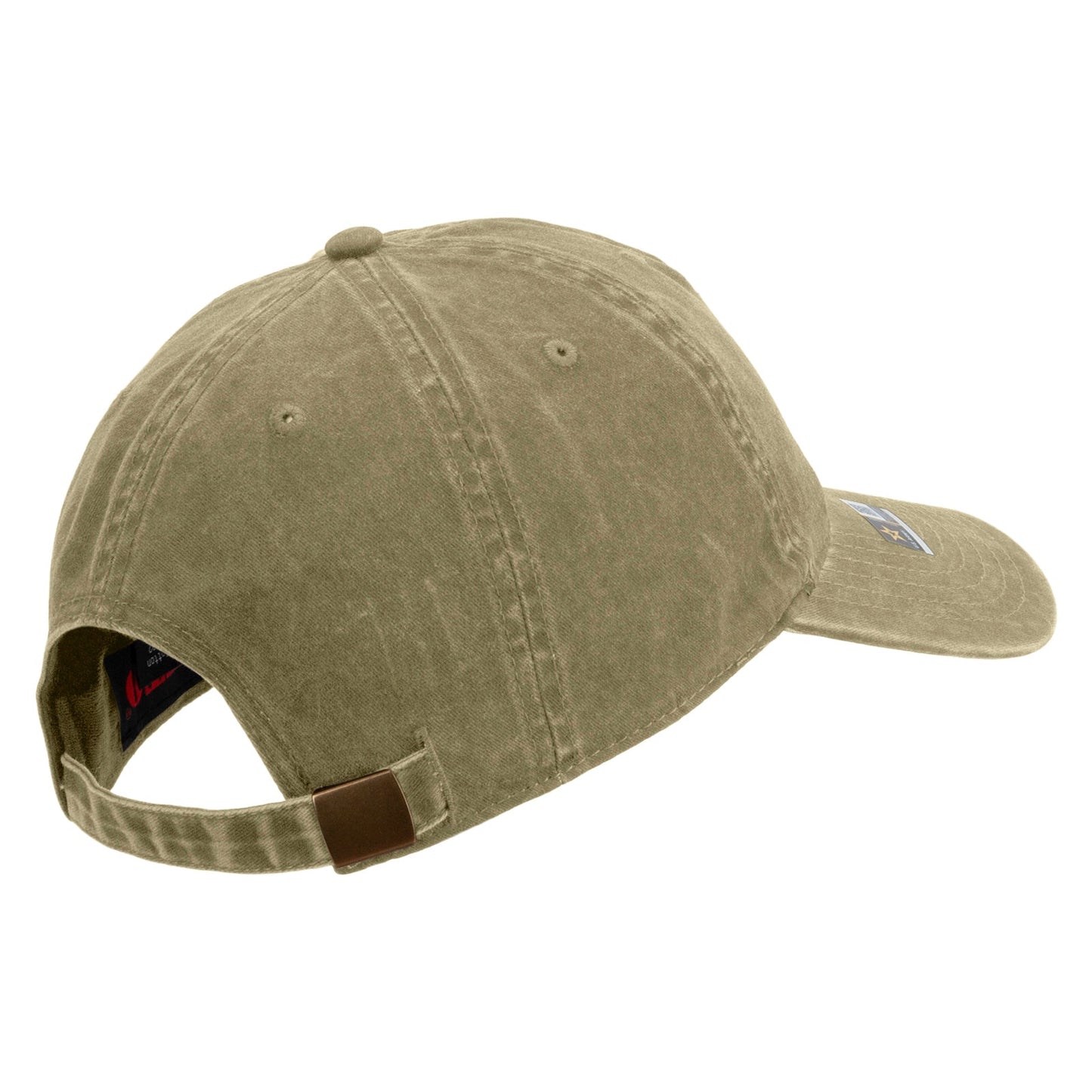 101st Airborne Retired Embroidered Washed Solid Pigment Dyed Cotton Twill Brass Buckle Cap