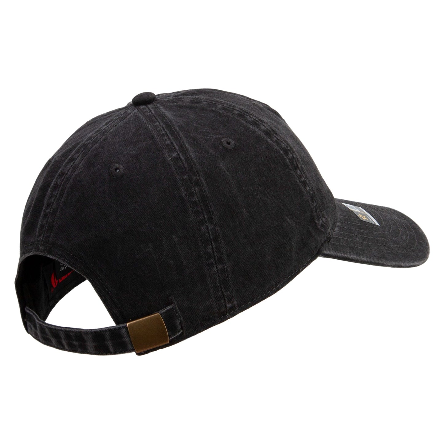 101st Airborne Retired Embroidered Washed Solid Pigment Dyed Cotton Twill Brass Buckle Cap