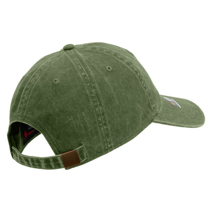 101st Airborne Retired Embroidered Washed Solid Pigment Dyed Cotton Twill Brass Buckle Cap