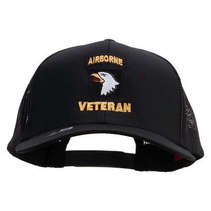 101st Airborne Veteran Military Embroidered Solid Cotton Twill Mesh Prostyle Cap