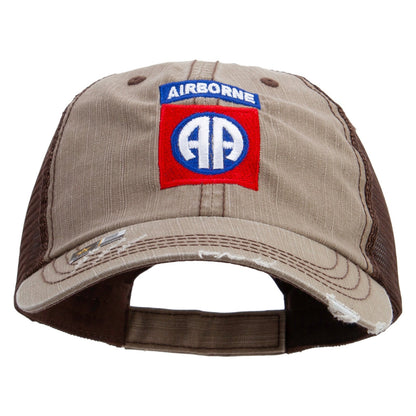 82nd Airborne Military Embroidered Low Profile Special Cotton Mesh Cap