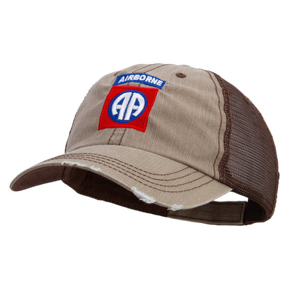 82nd Airborne Military Embroidered Low Profile Special Cotton Mesh Cap