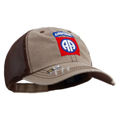 82nd Airborne Military Embroidered Low Profile Special Cotton Mesh Cap