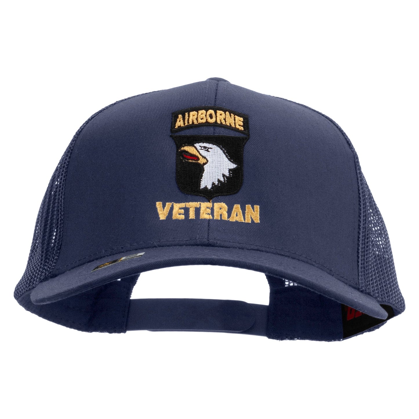 101st Airborne Veteran Military Embroidered Solid Cotton Twill Mesh Prostyle Cap