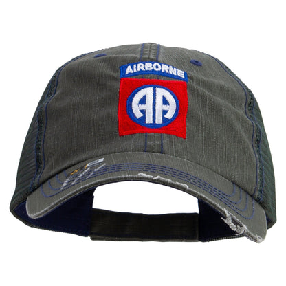 82nd Airborne Military Embroidered Low Profile Special Cotton Mesh Cap