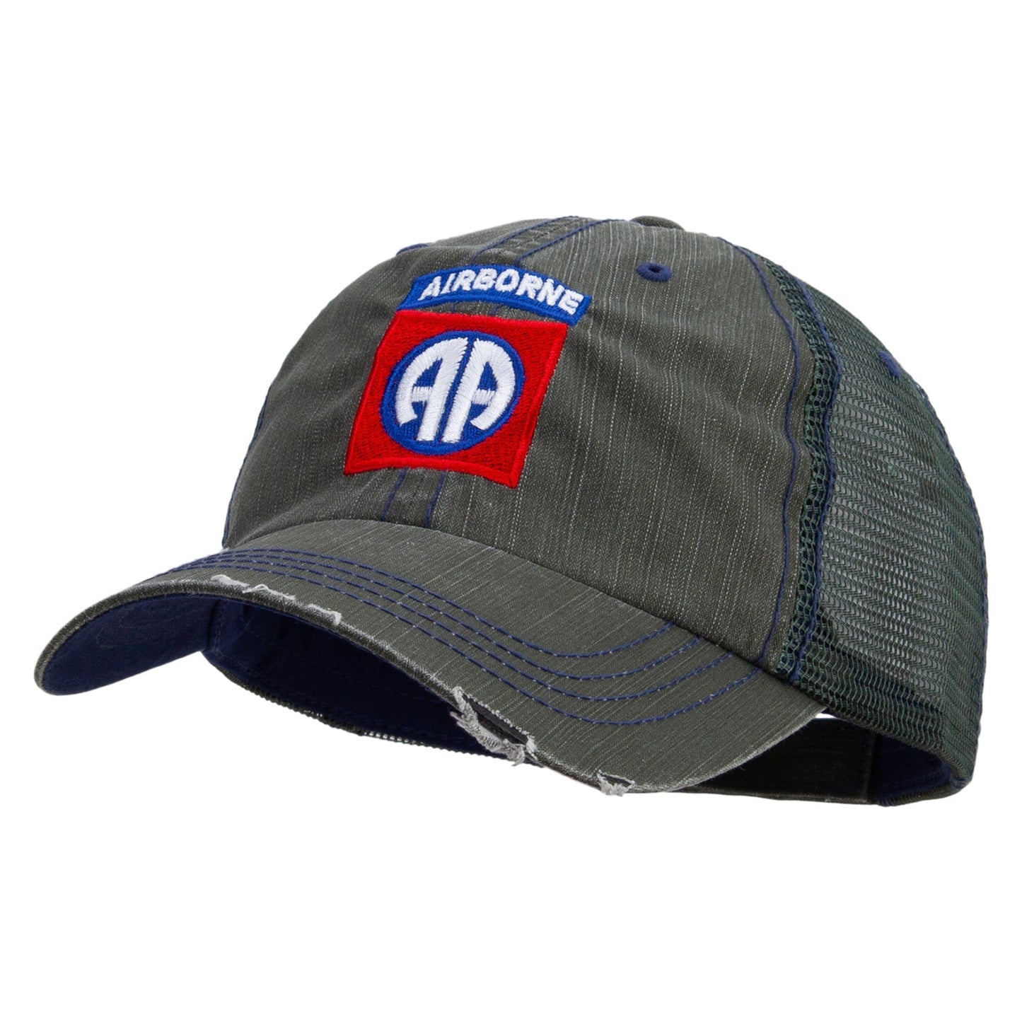82nd Airborne Military Embroidered Low Profile Special Cotton Mesh Cap