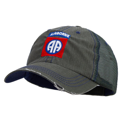 82nd Airborne Military Embroidered Low Profile Special Cotton Mesh Cap