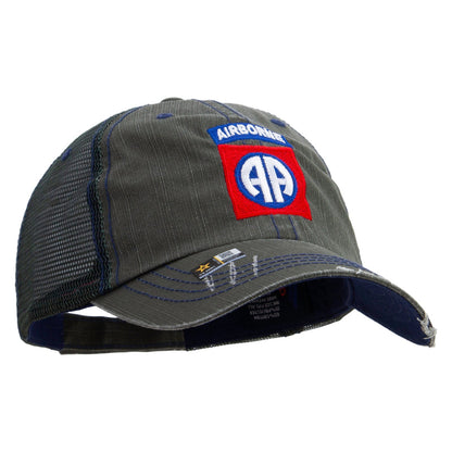 82nd Airborne Military Embroidered Low Profile Special Cotton Mesh Cap