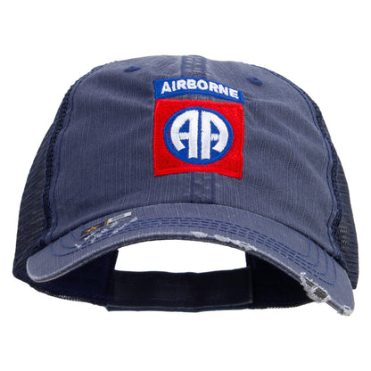 82nd Airborne Military Embroidered Low Profile Special Cotton Mesh Cap
