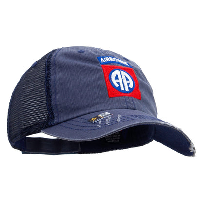82nd Airborne Military Embroidered Low Profile Special Cotton Mesh Cap