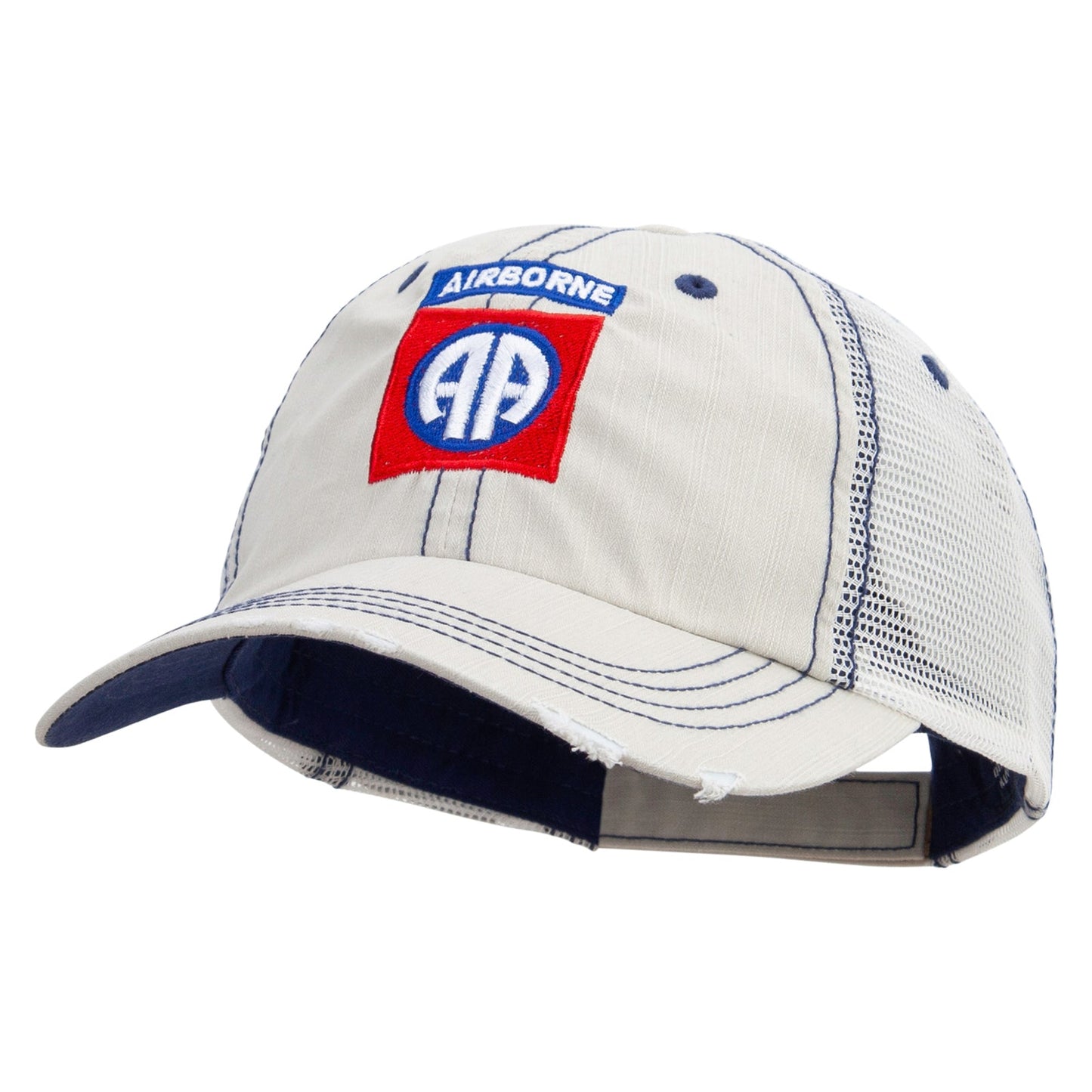 82nd Airborne Military Embroidered Low Profile Special Cotton Mesh Cap