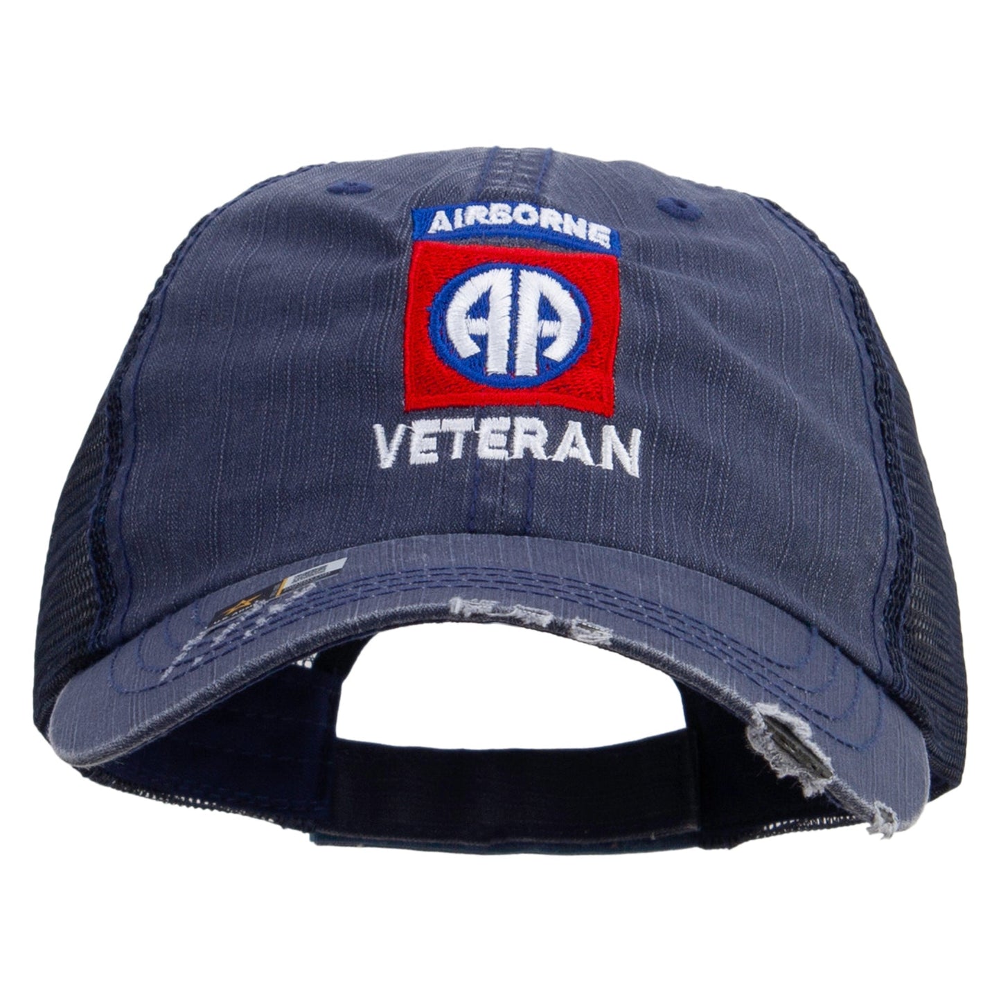 82nd Airborne Veteran Embroidered Low Profile Special Cotton Mesh Cap