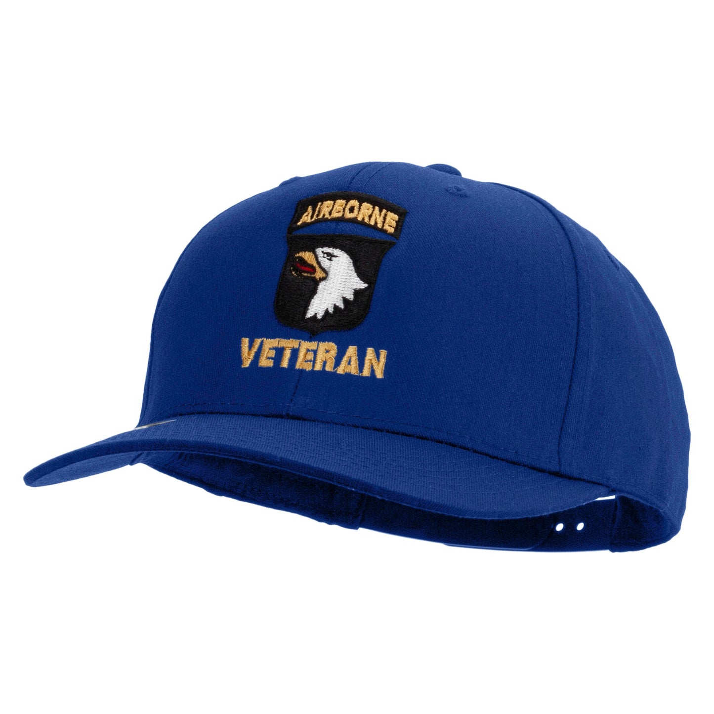 101st Airborne Veteran Embroidered Solid Cotton Twill Pro Style Cap