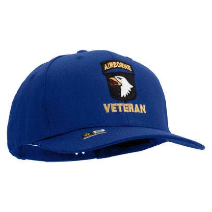 101st Airborne Veteran Embroidered Solid Cotton Twill Pro Style Cap