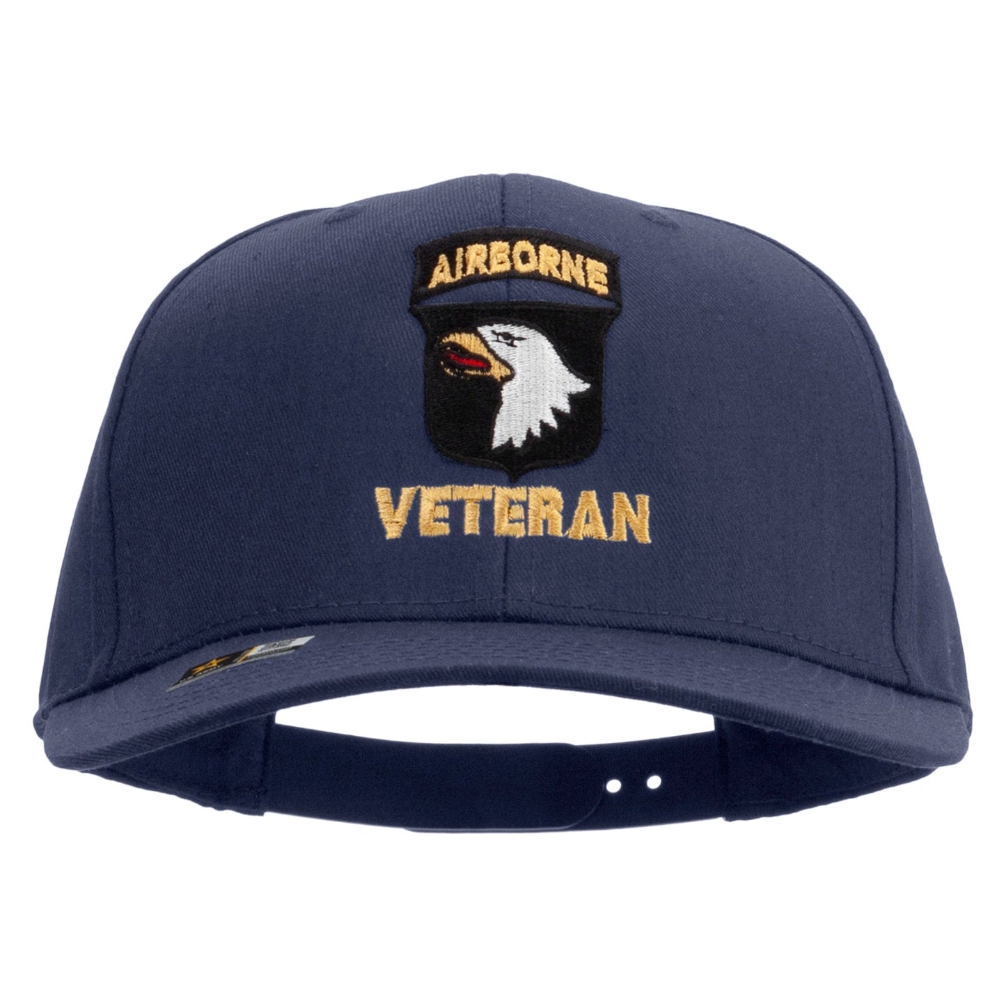 101st Airborne Veteran Embroidered Solid Cotton Twill Pro Style Cap