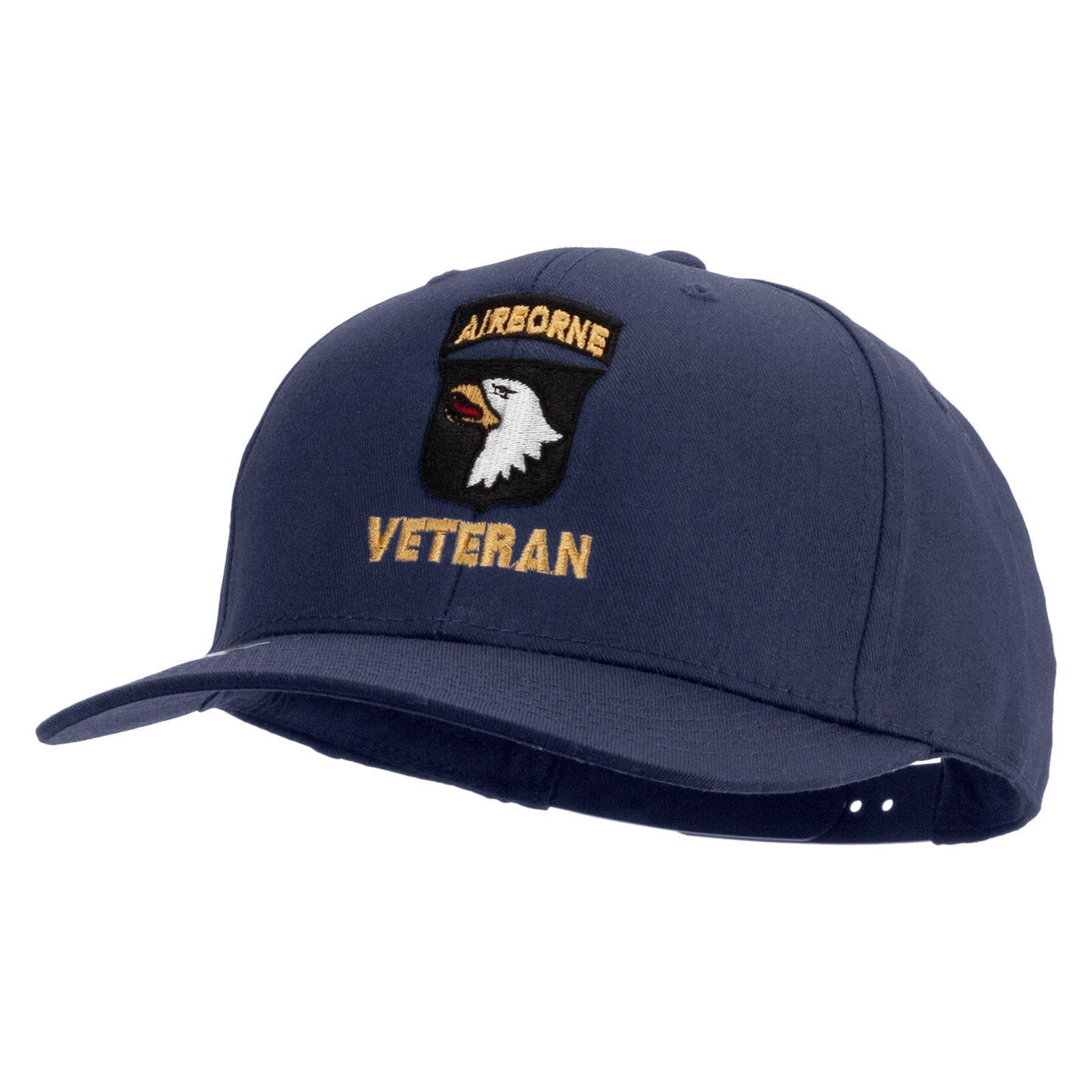 101st Airborne Veteran Embroidered Solid Cotton Twill Pro Style Cap