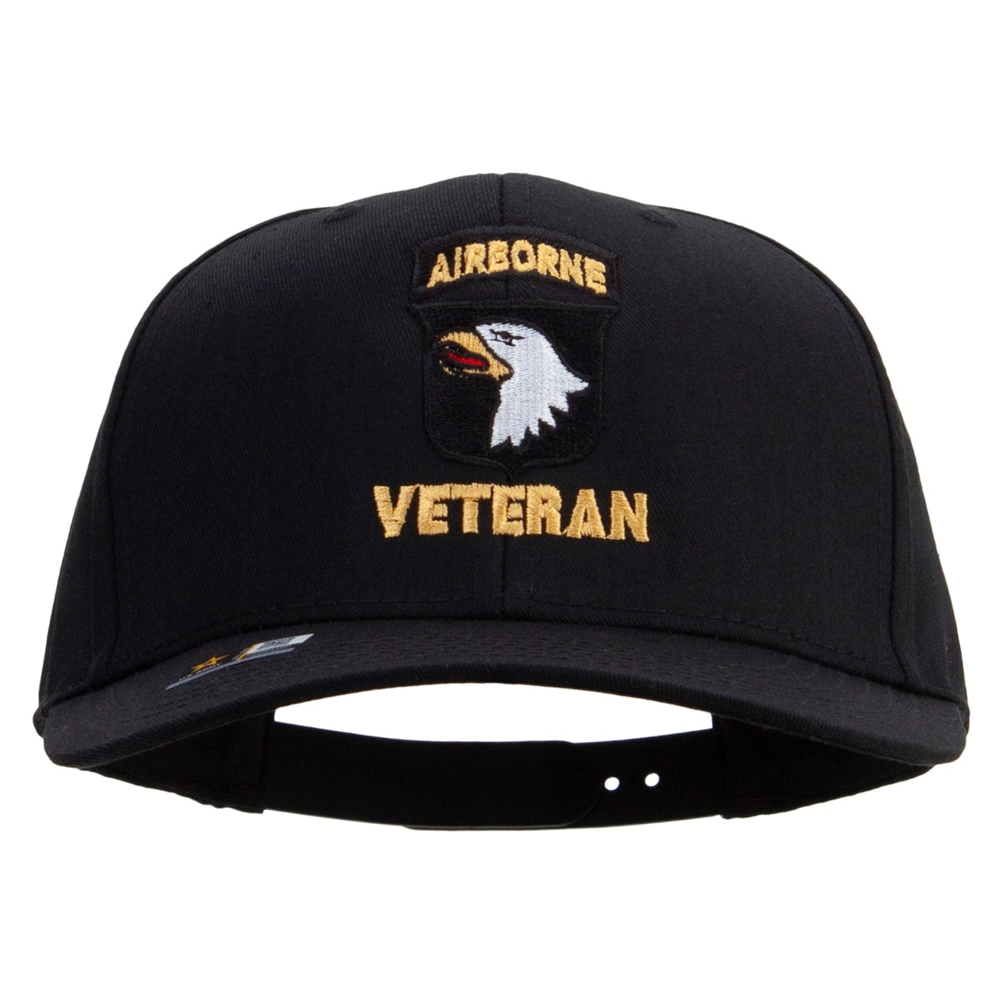 101st Airborne Veteran Embroidered Solid Cotton Twill Pro Style Cap