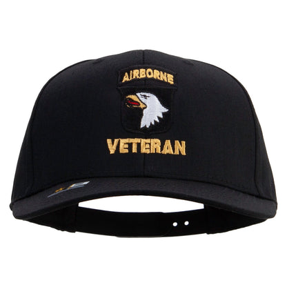 101st Airborne Veteran Embroidered Solid Cotton Twill Pro Style Cap