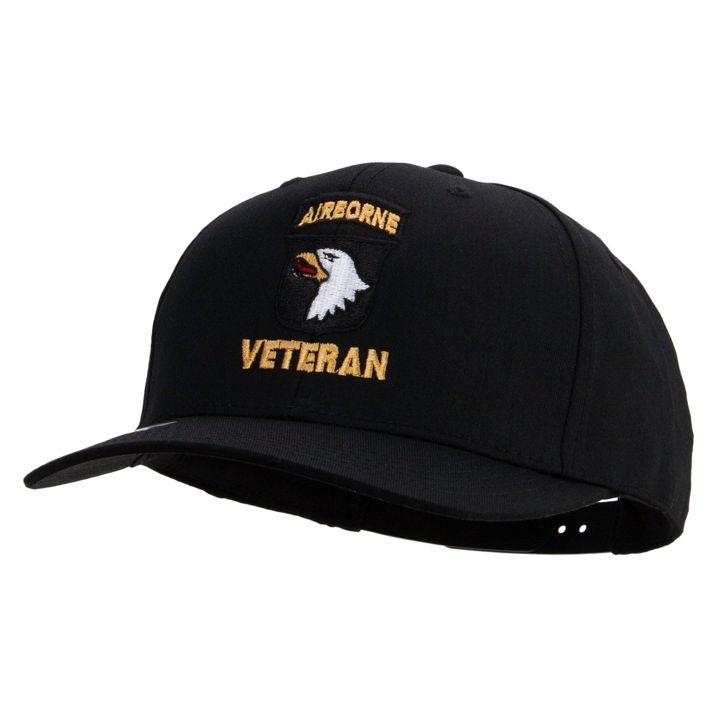 101st Airborne Veteran Embroidered Solid Cotton Twill Pro Style Cap
