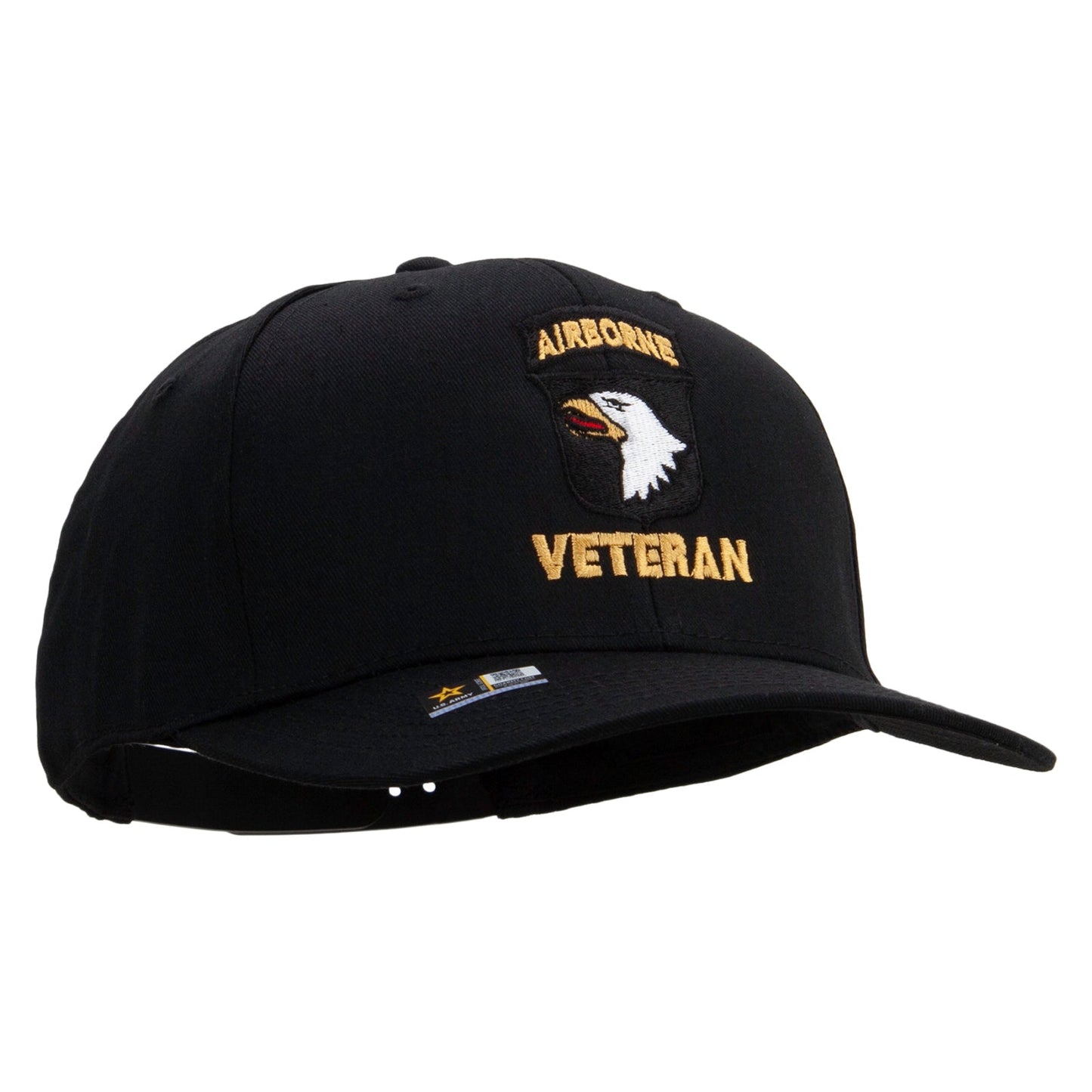 101st Airborne Veteran Embroidered Solid Cotton Twill Pro Style Cap