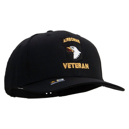101st Airborne Veteran Embroidered Solid Cotton Twill Pro Style Cap