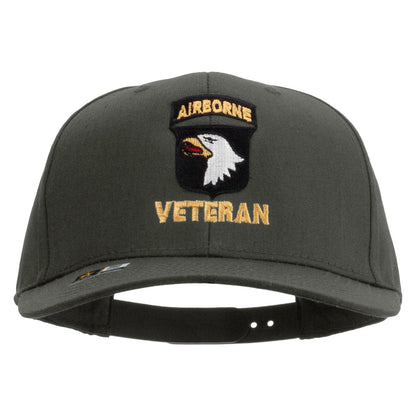 101st Airborne Veteran Embroidered Solid Cotton Twill Pro Style Cap