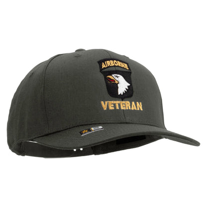 101st Airborne Veteran Embroidered Solid Cotton Twill Pro Style Cap