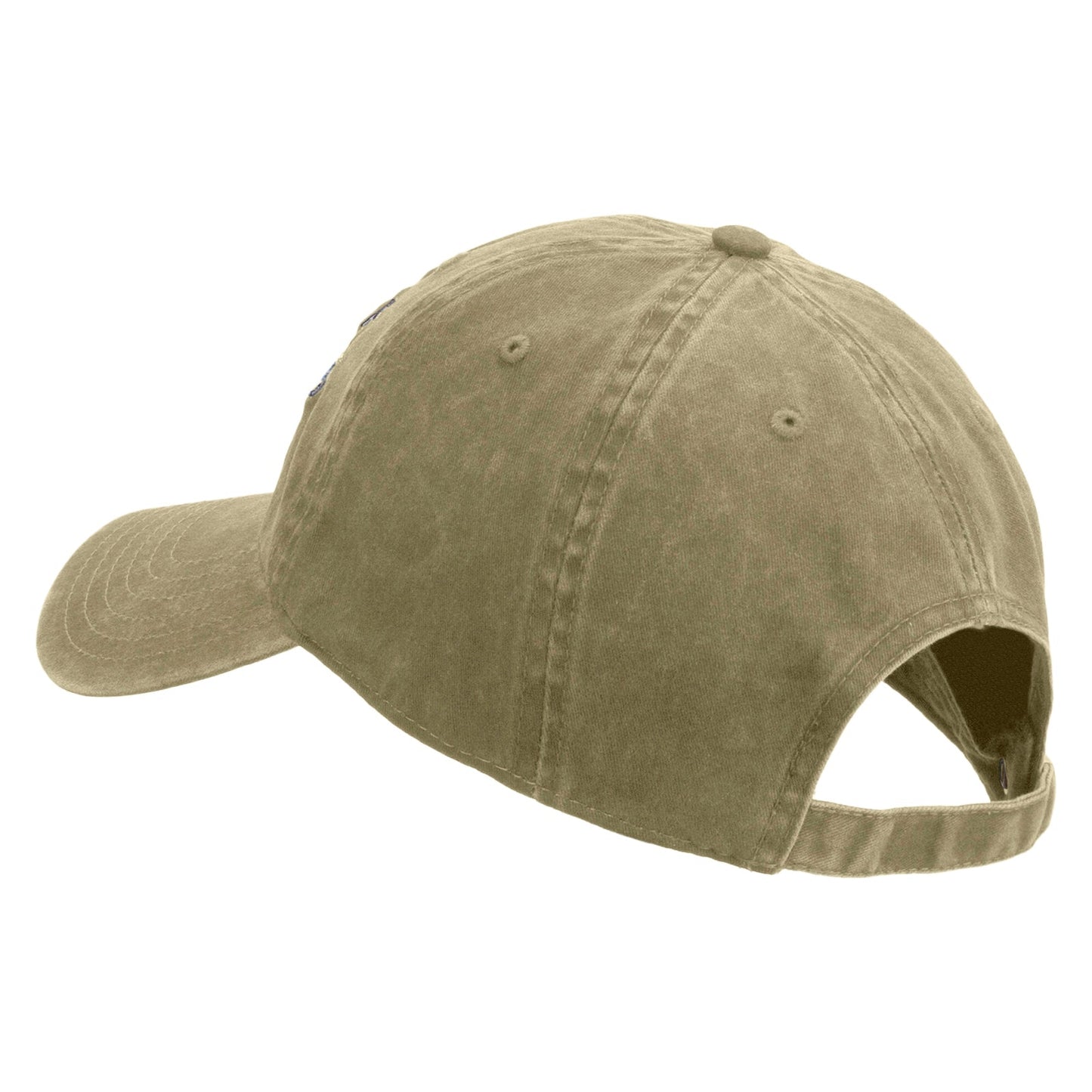 Combat Infantryman Embroidered Washed Solid Pigment Dyed Cotton Twill Brass Buckle Cap