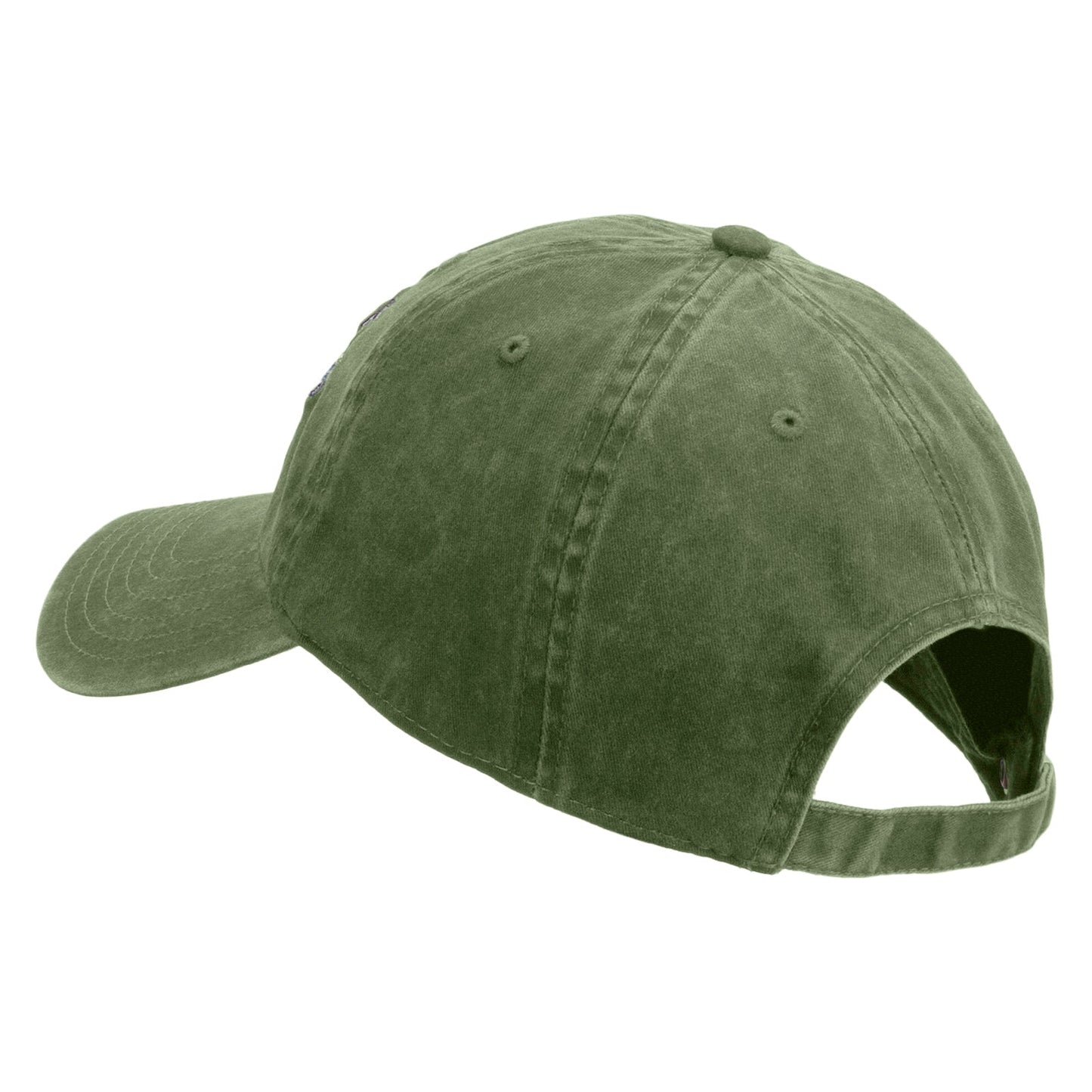 Combat Infantryman Embroidered Washed Solid Pigment Dyed Cotton Twill Brass Buckle Cap