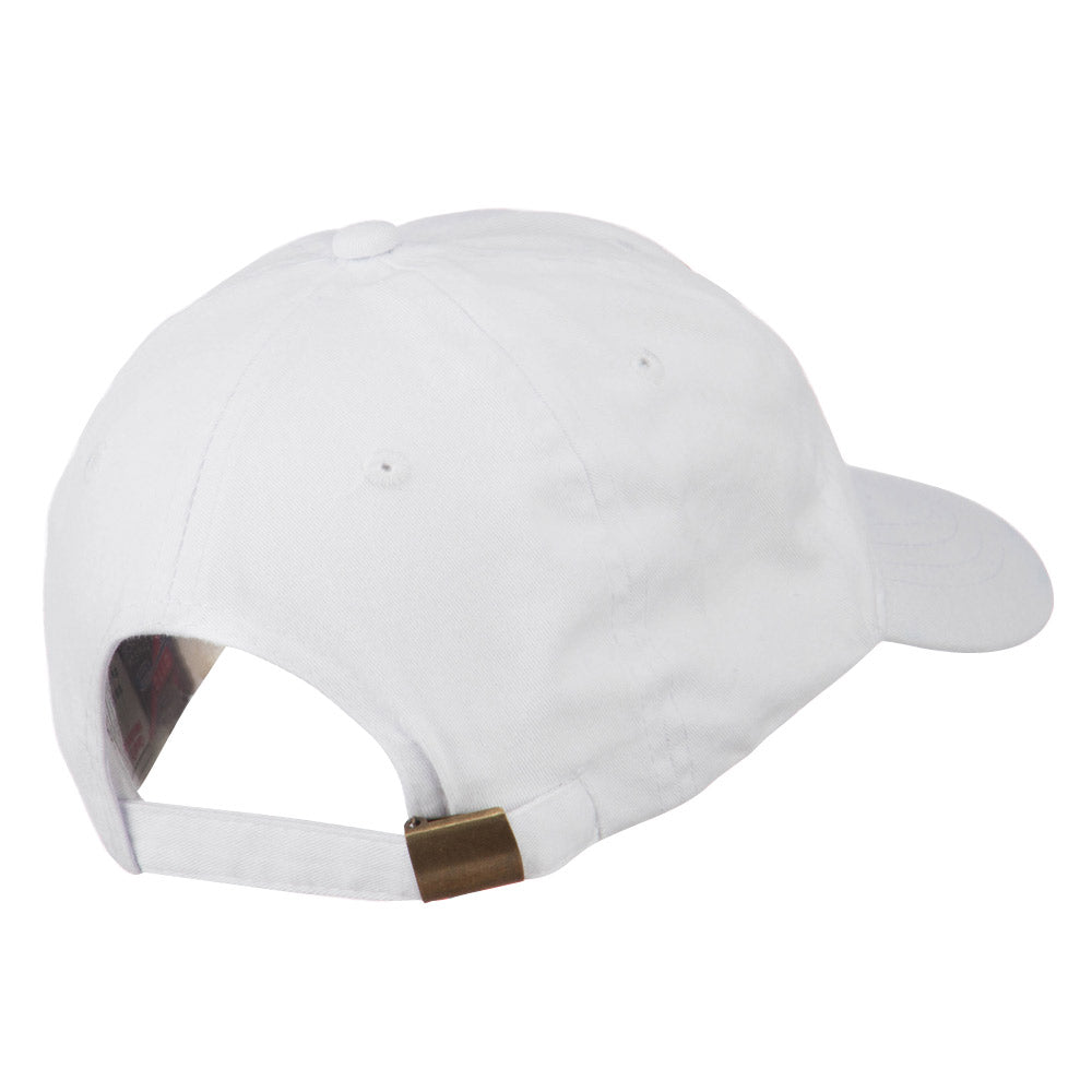 Iowa State Map Embroidered Washed Cap