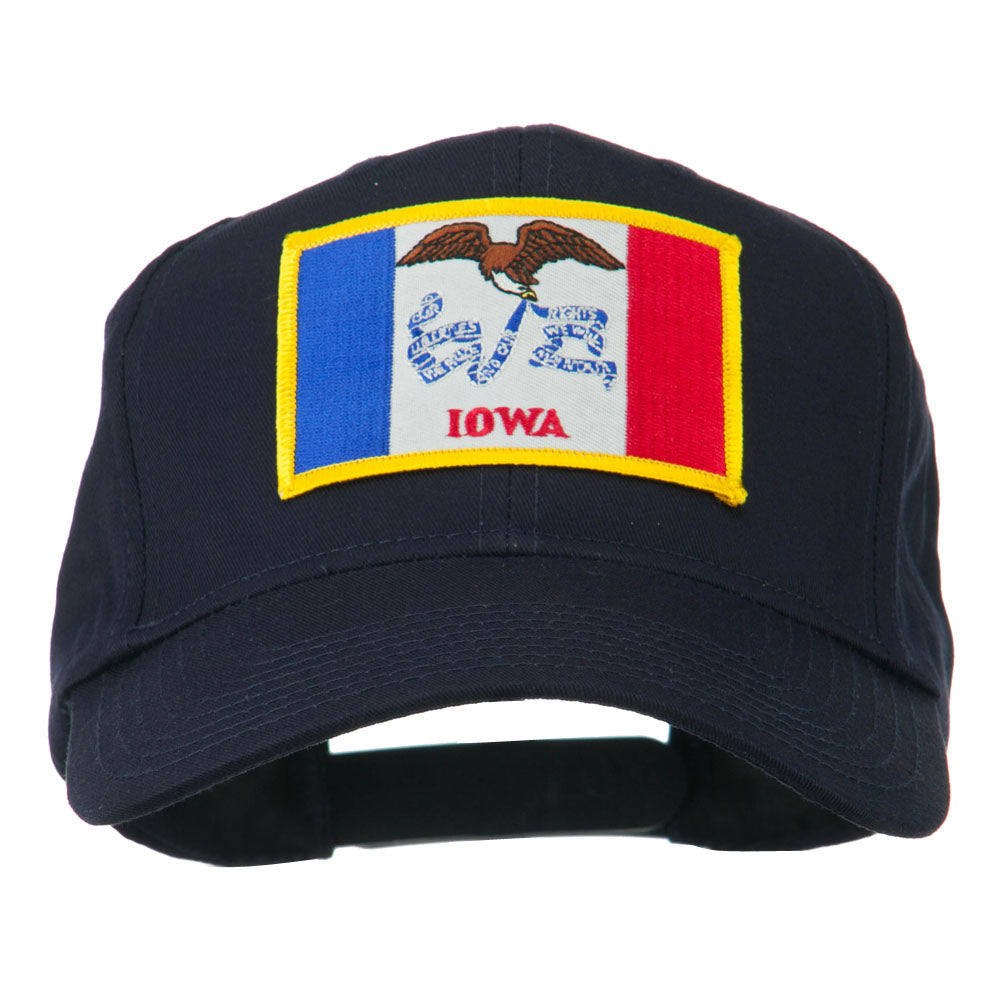 Middle State Iowa Embroidered Patch Cap