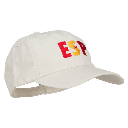 Spain ESP Flag Embroidered Low Profile Cap