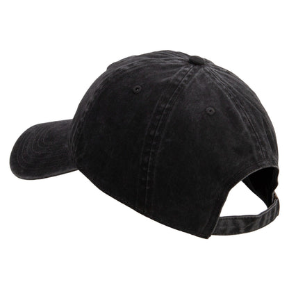 11th Airborne Division Veteran Embroidered Washed Solid Pigment Dyed Cotton Twill Brass Buckle Cap