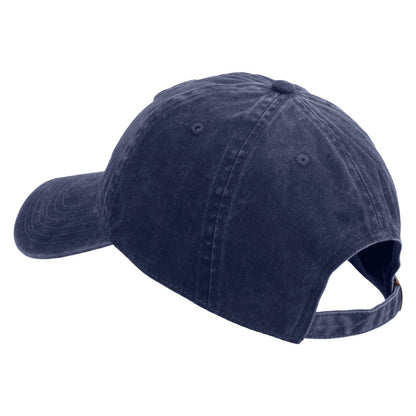 11th Airborne Division Veteran Embroidered Washed Solid Pigment Dyed Cotton Twill Brass Buckle Cap