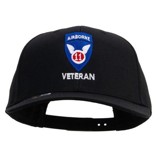 11th Airborne Division Veteran Embroidered Solid Cotton Twill Pro Style Cap