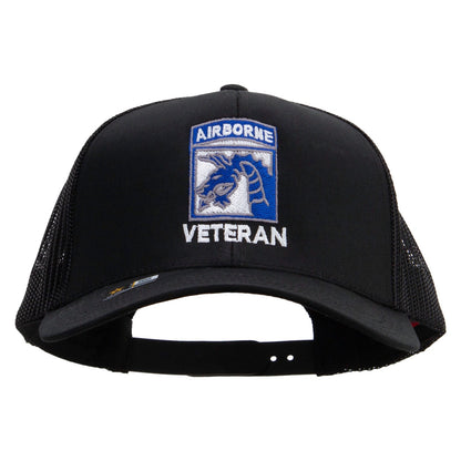 18th Airborne Corps Veteran Embroidered Solid Cotton Twill Mesh Prostyle Cap