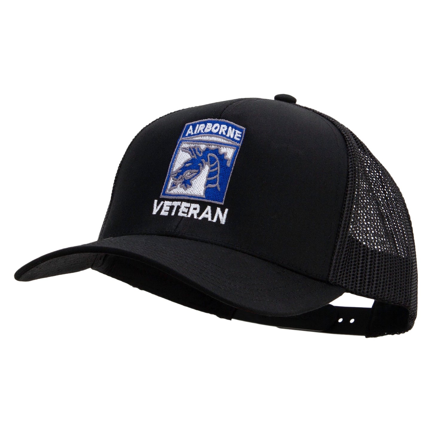 18th Airborne Corps Veteran Embroidered Solid Cotton Twill Mesh Prostyle Cap