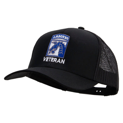 18th Airborne Corps Veteran Embroidered Solid Cotton Twill Mesh Prostyle Cap