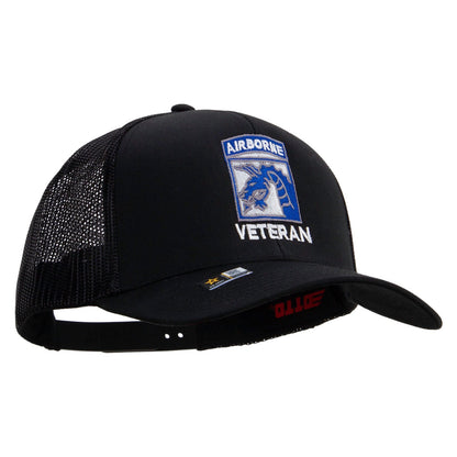 18th Airborne Corps Veteran Embroidered Solid Cotton Twill Mesh Prostyle Cap