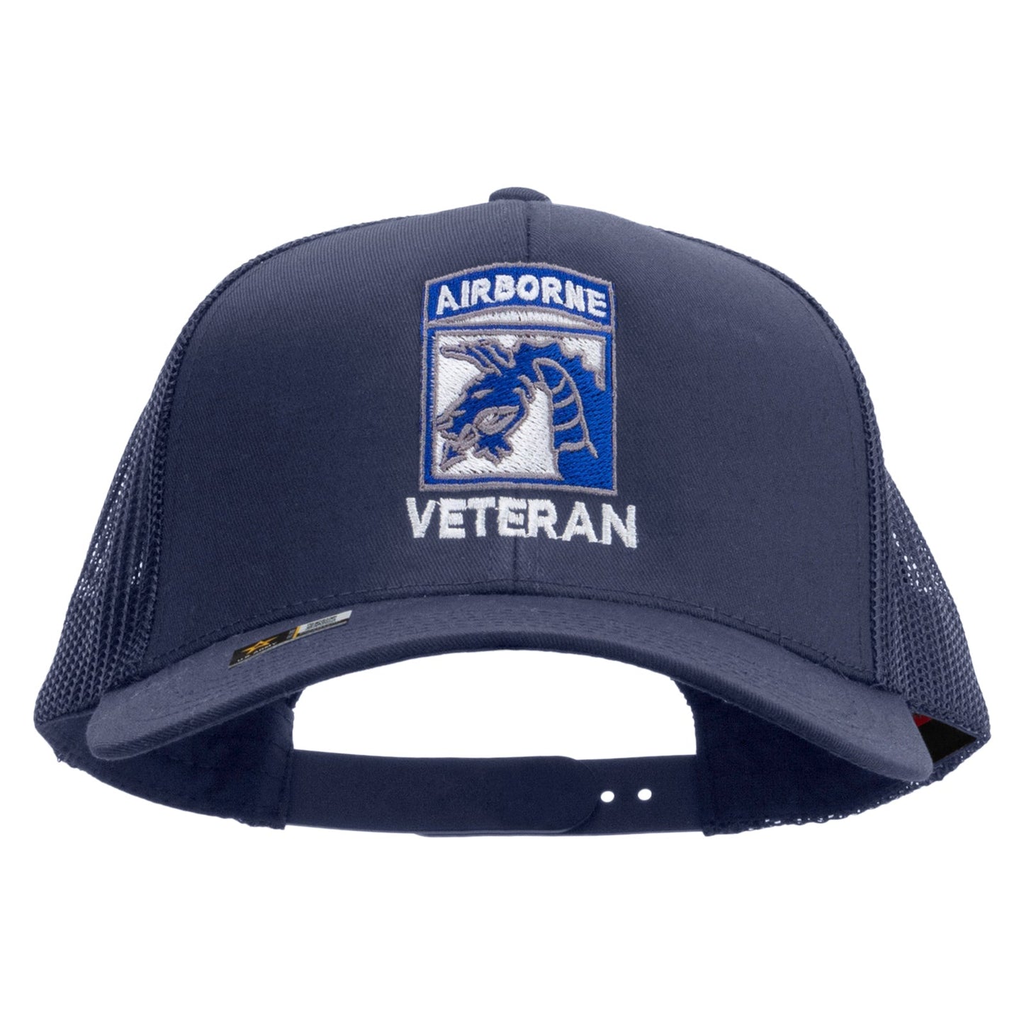 18th Airborne Corps Veteran Embroidered Solid Cotton Twill Mesh Prostyle Cap