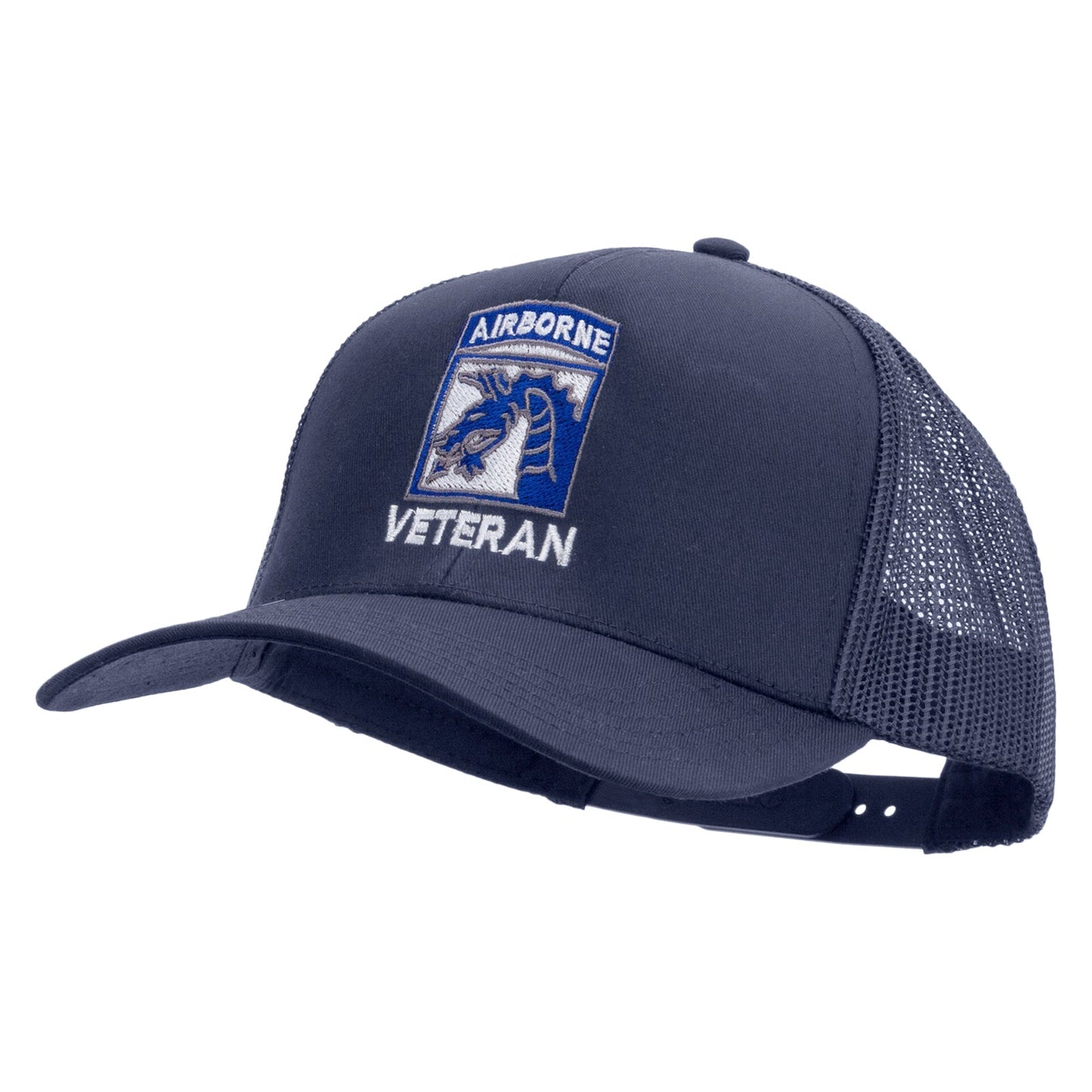 18th Airborne Corps Veteran Embroidered Solid Cotton Twill Mesh Prostyle Cap