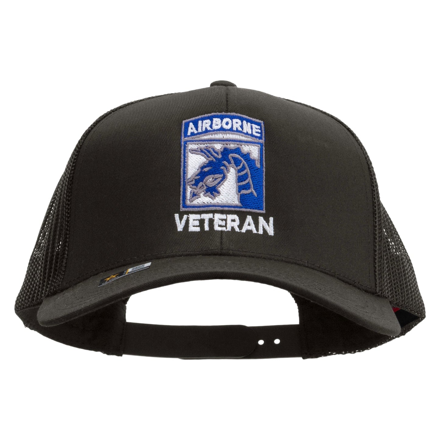 18th Airborne Corps Veteran Embroidered Solid Cotton Twill Mesh Prostyle Cap