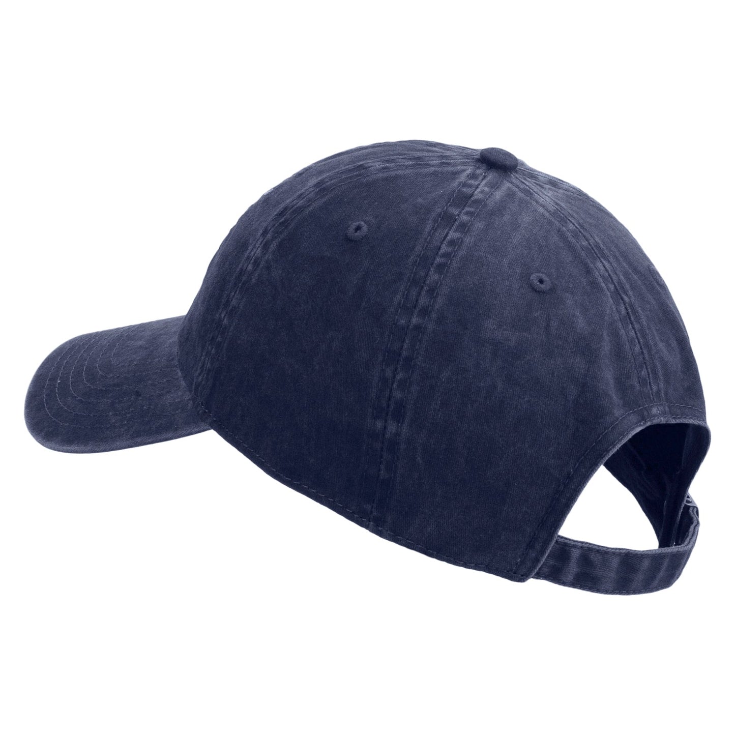 U.S. Army Veteran Flag Embroidered Washed Solid Pigment Dyed Cotton Twill Brass Buckle Cap