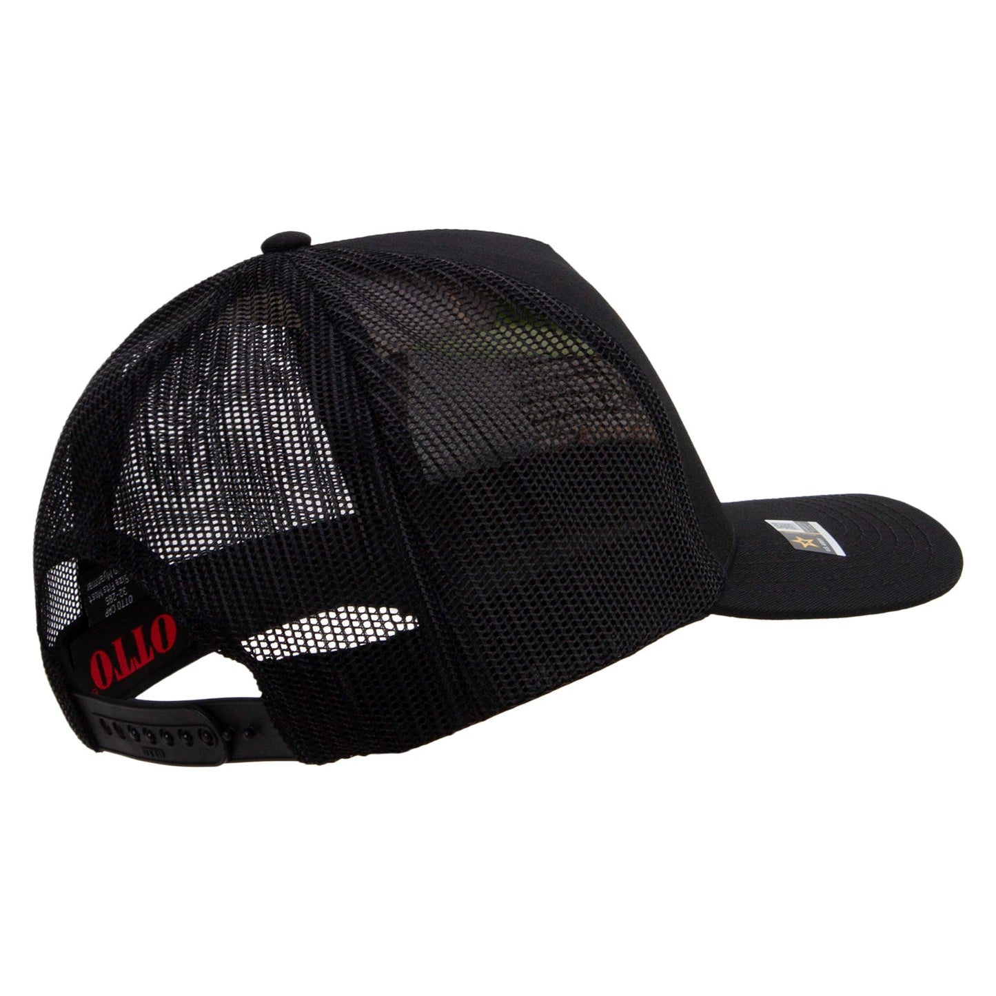 U.S. Army Retired Flag Embroidered Twill 5 panel Mesh Back Cap