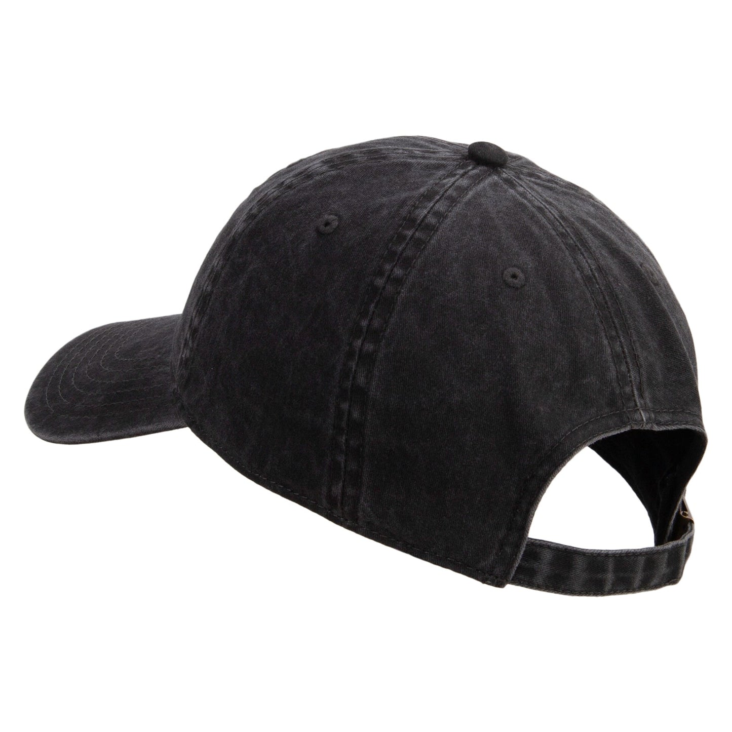 U.S. Army Retired Flag Embroidered Washed Solid Pigment Dyed Cotton Twill Brass Buckle Cap