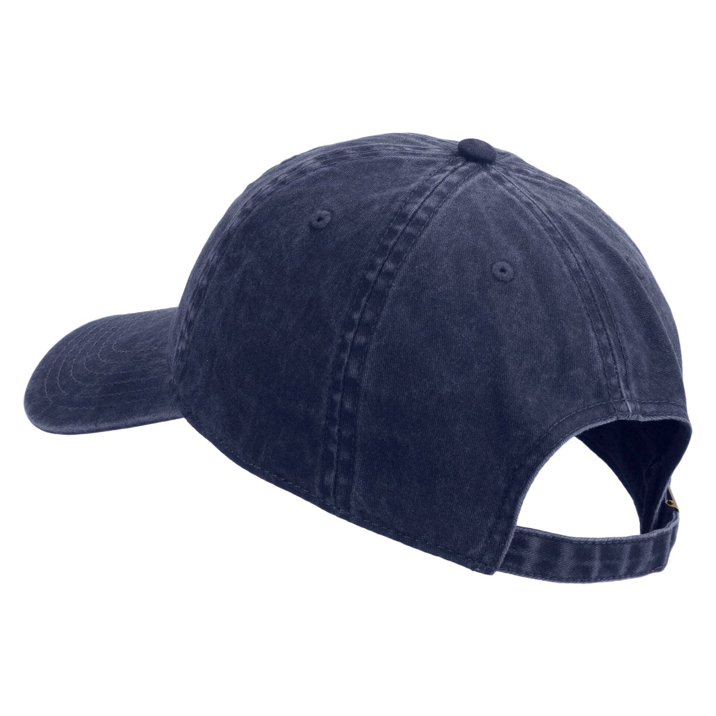 U.S. Army Retired Flag Embroidered Washed Solid Pigment Dyed Cotton Twill Brass Buckle Cap