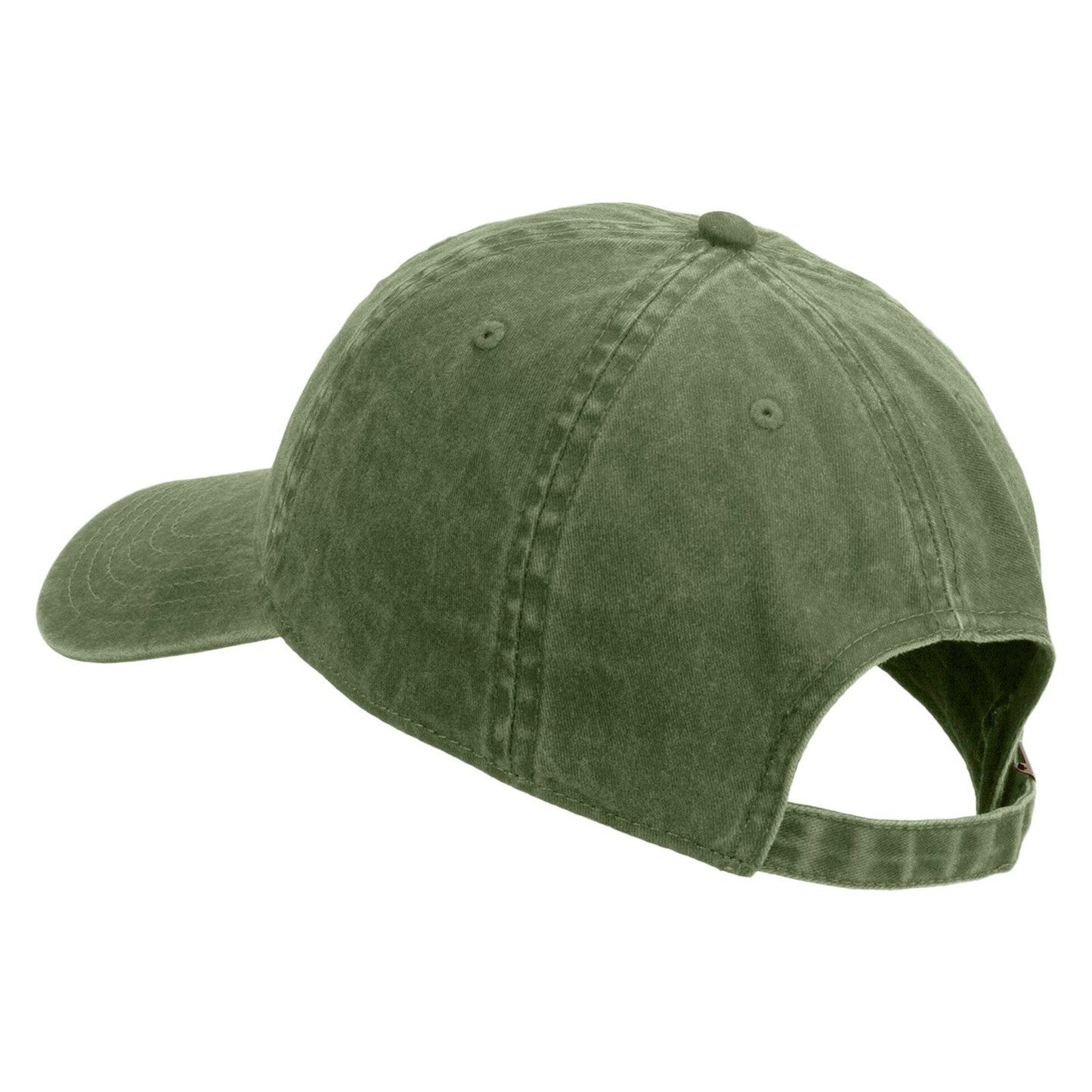 U.S. Army Retired Flag Embroidered Washed Solid Pigment Dyed Cotton Twill Brass Buckle Cap